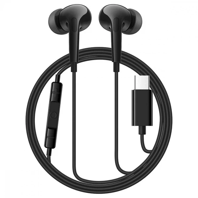 Наушники BASEUS Encok CZ18 Type-C Wired Earphones A00170100113-Z1 Black (34183202)