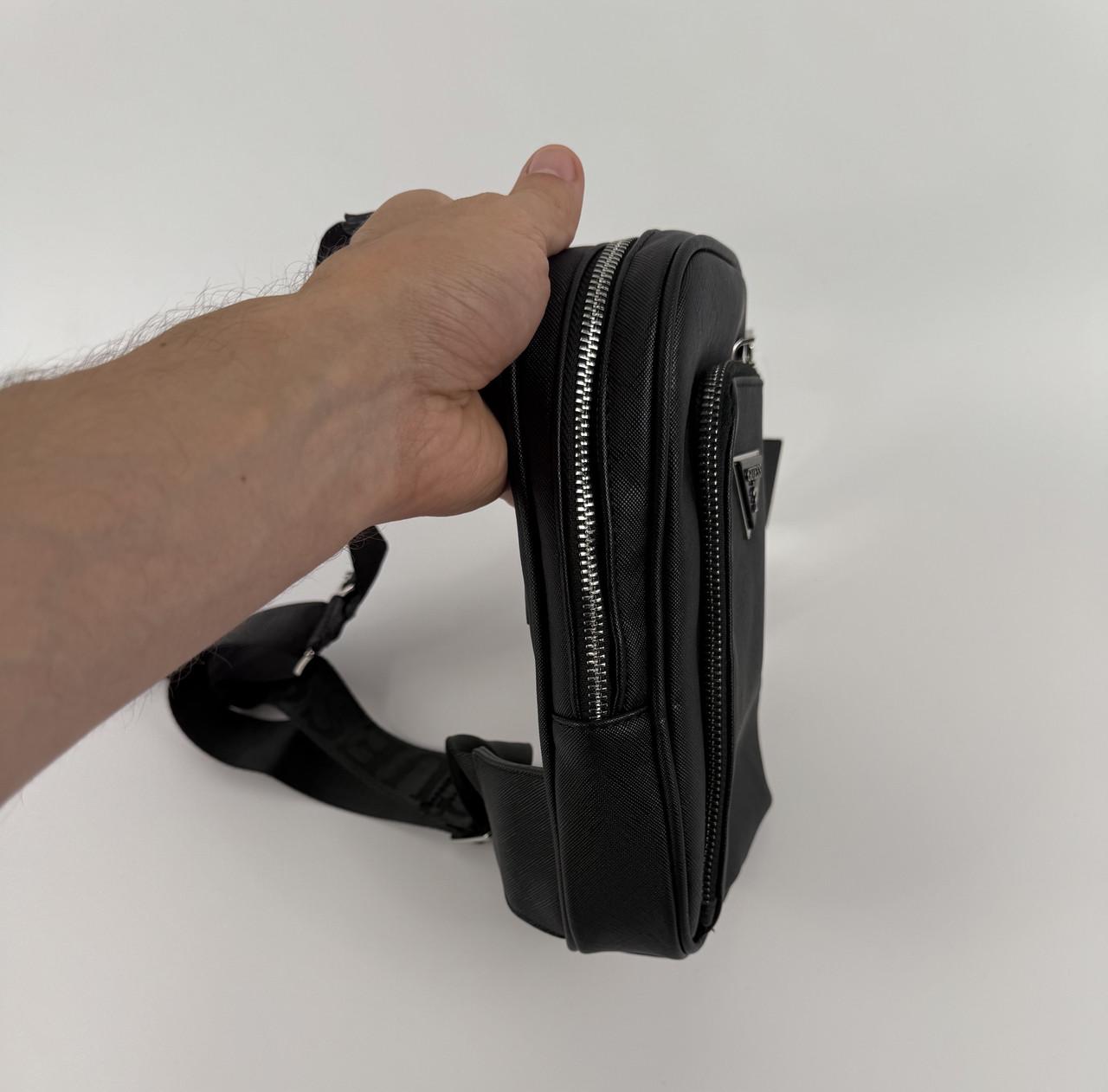 Барсетка через плечо Guess мужская Черный - фото 2 Барсетка через плечо Guess мужская Черный - фото 2