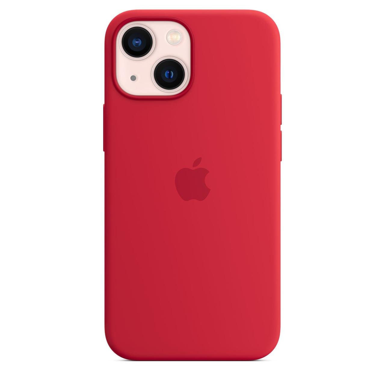 Силиконовый чехол накладка Apple Silicone Case with MagSafe for iPhone 13, Product Red (HC) - фото 3