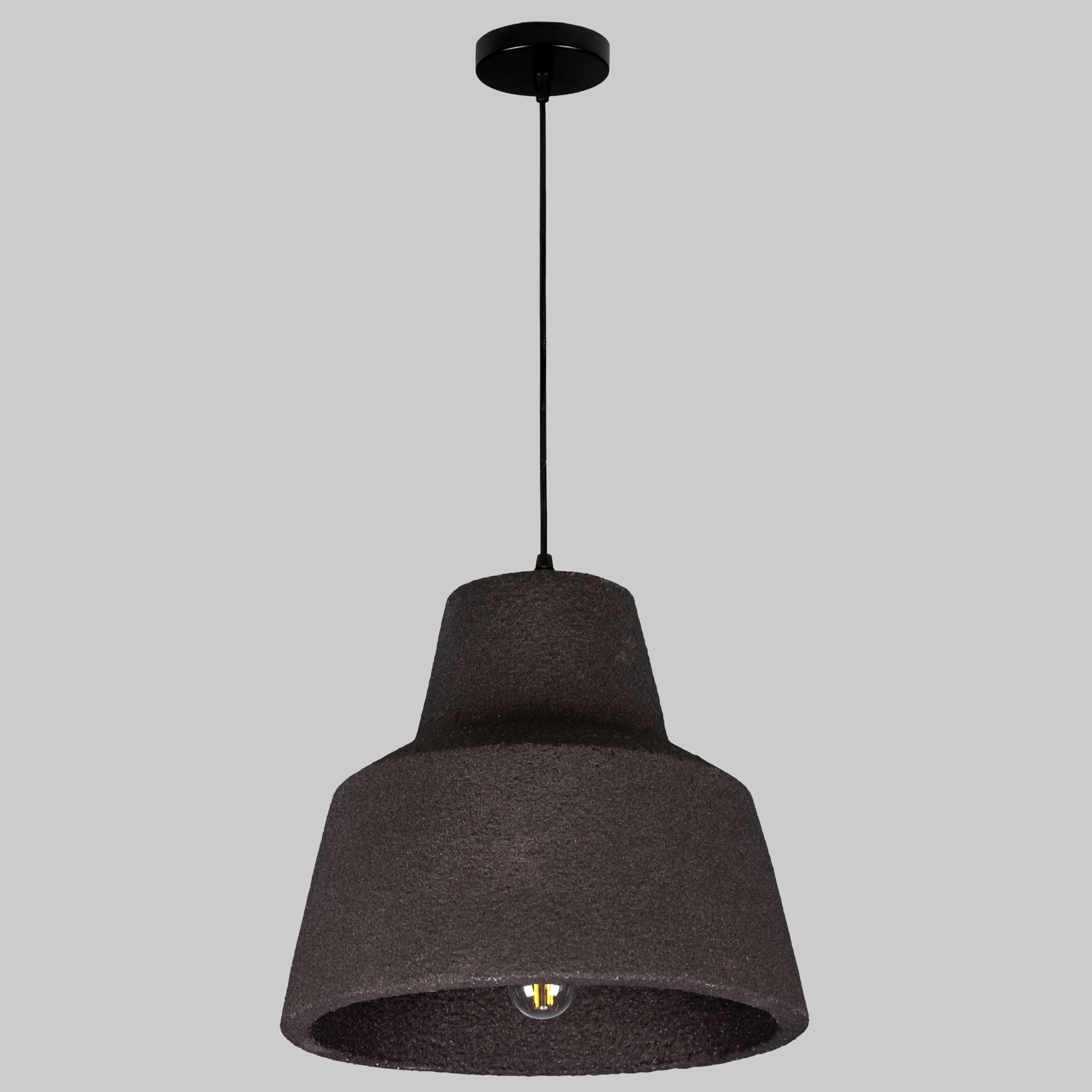 Люстра гипсовая Wabi-Sabi 34 см Графитовый (909-XL3624 (345) BK)