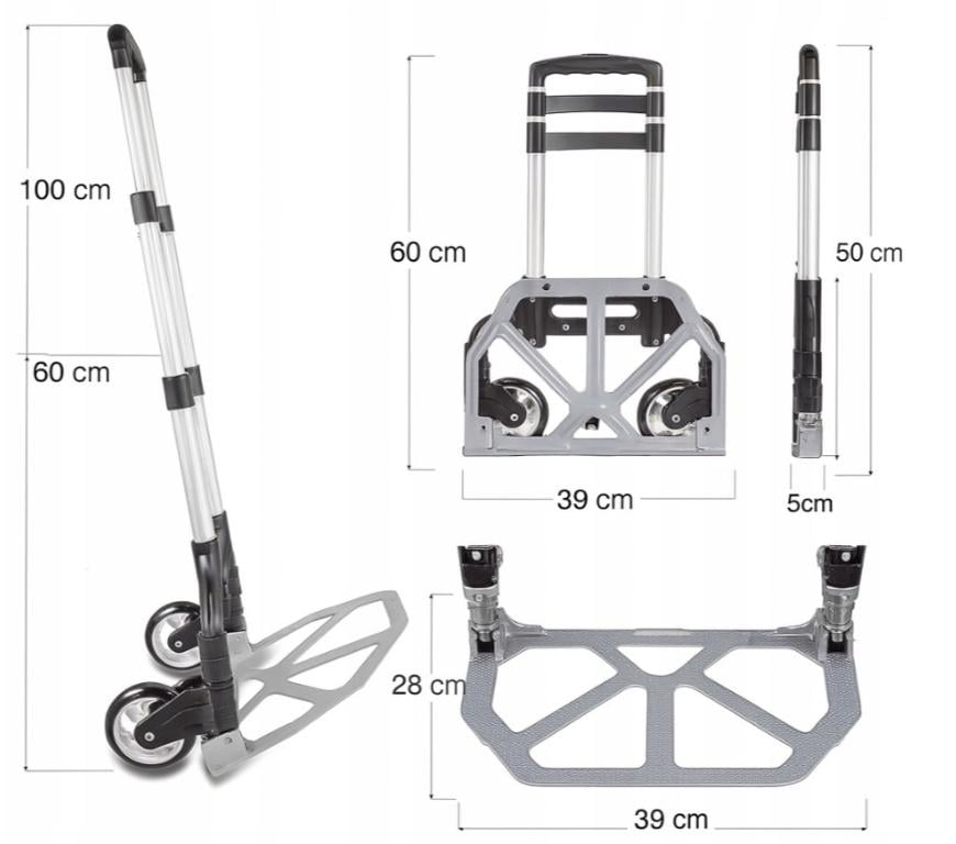 Візок складаний алюмінієвий до 70 кг (17728263038) - фото 2 Візок складаний алюмінієвий до 70 кг (17728263038) - фото 2