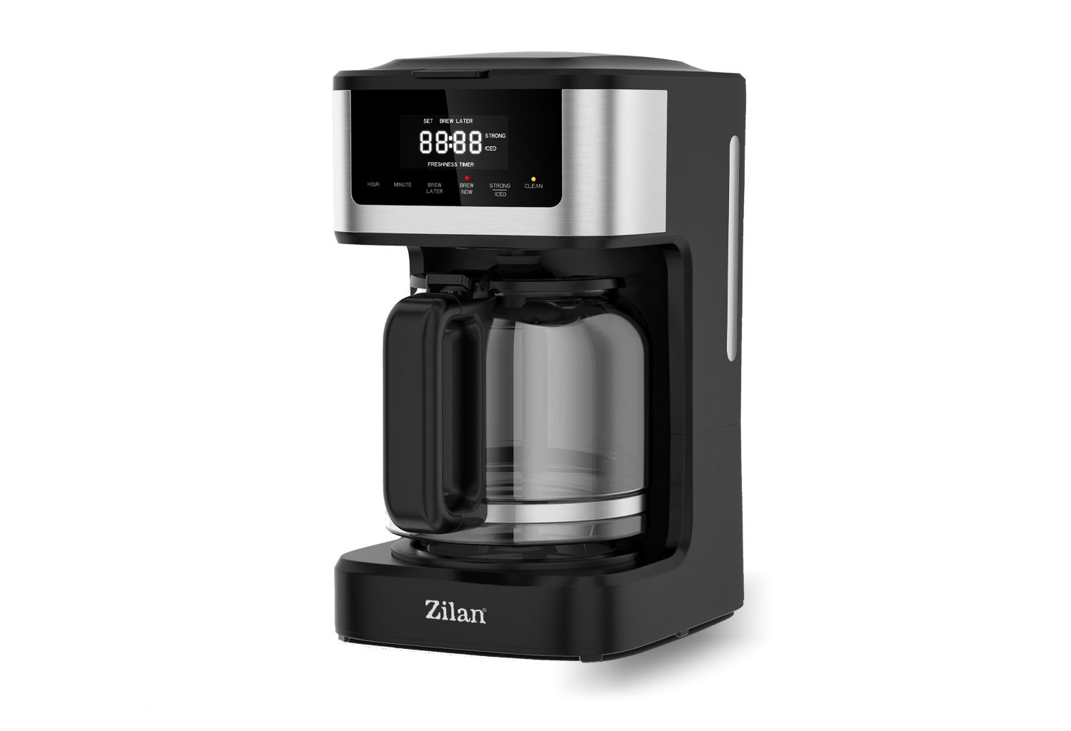 Кофеварка Zilan ZLN9266 таймер LCD и стеклянный кувшин с подогревом