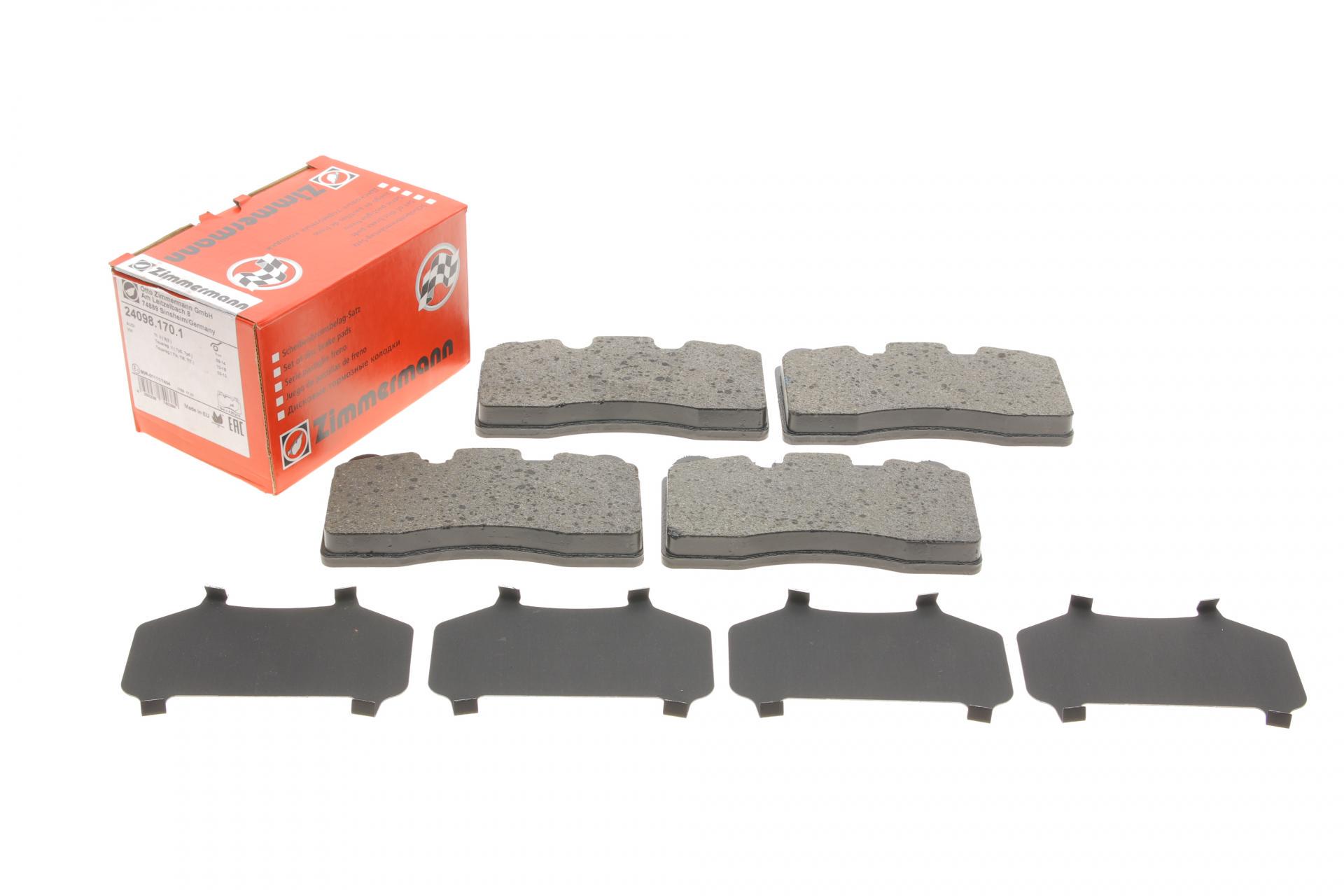 Колодки тормозные передние ZIMMERMANN 24098.170.1 VW Touareg 02- Brembo