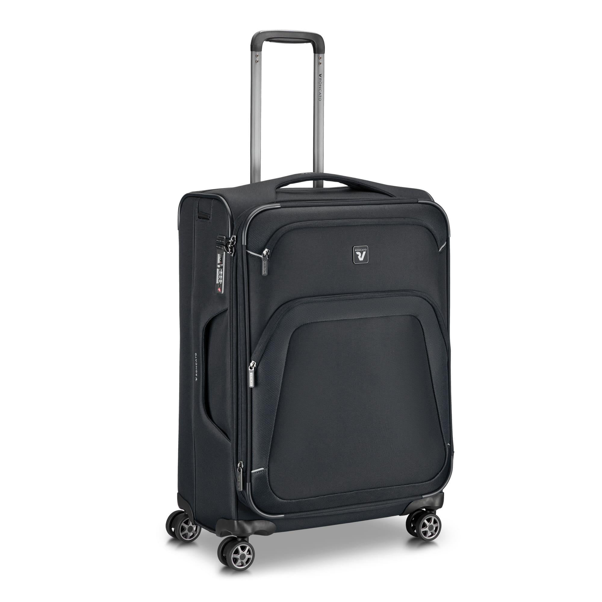 Валіза середня з розширенням Roncato GATEWAY 416242/01 66х44х27/31 см 3,5 кг 72/83 л Чорний (31806986)