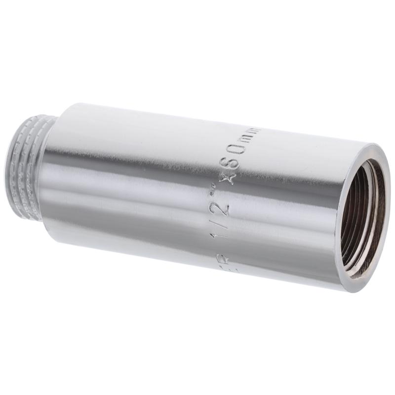 Удлинитель KOER KF.E06-60.CHR 1/2" x 60 мм наружная-внутренняя резьба из хромированной латуни (OL-KF0099)