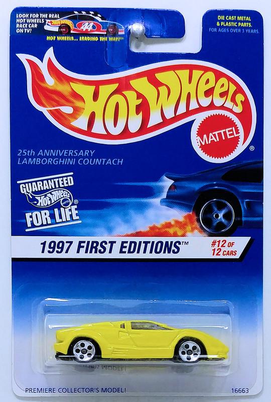 Игрушечная машинка Hot Wheels 25th Anniversary Lamborghini Countach 1997 First Editions №510 (16663)