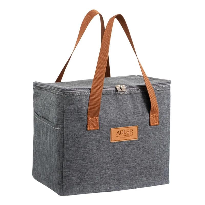 Сумка холодильник Adler для пляжа и пикника 10 л с ручками Серый (AD 4523)