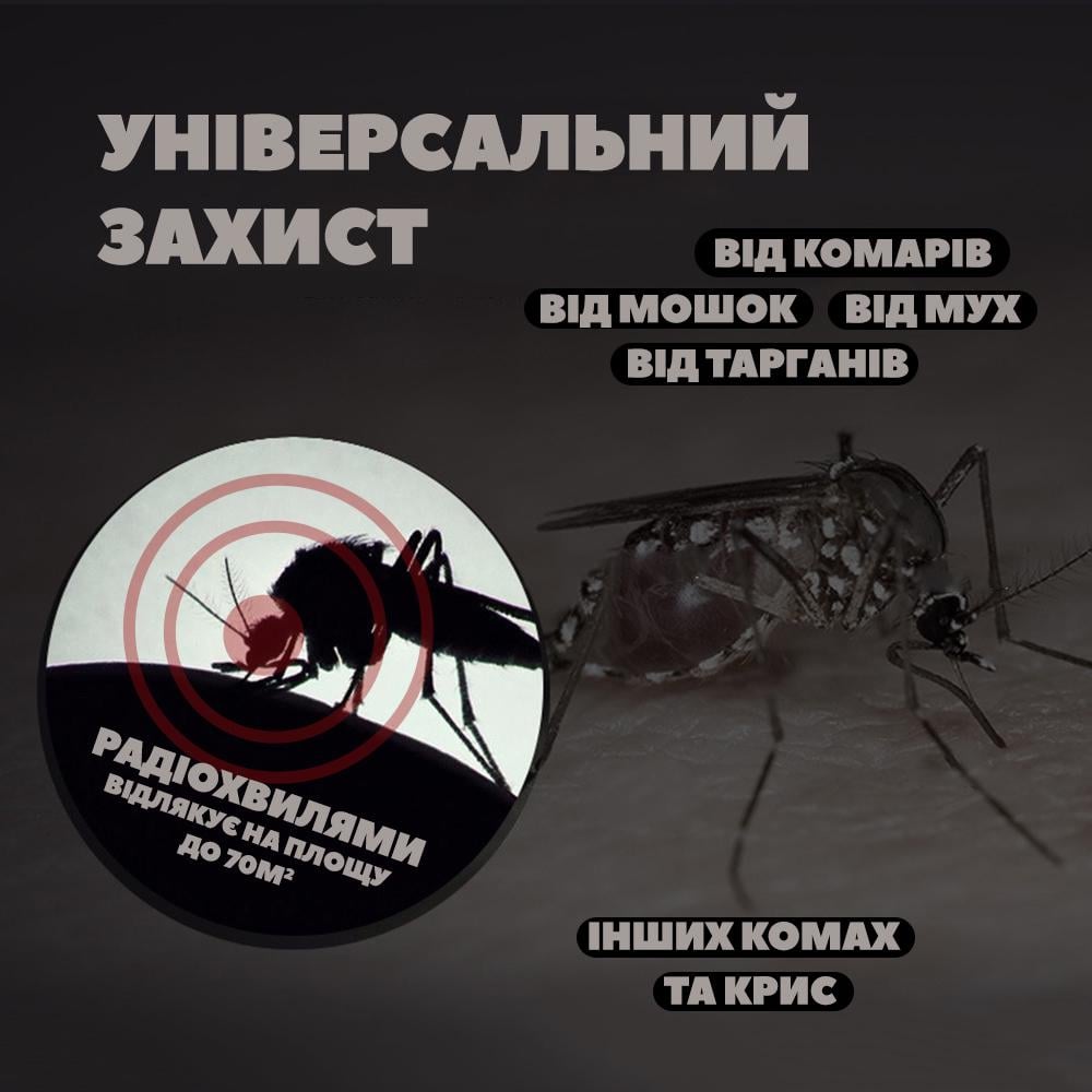 Отпугиватель-брелок ультразвуковой от комаров/тараканов/мух/крыс (25610817) - фото 2 Отпугиватель-брелок ультразвуковой от комаров/тараканов/мух/крыс (25610817) - фото 2