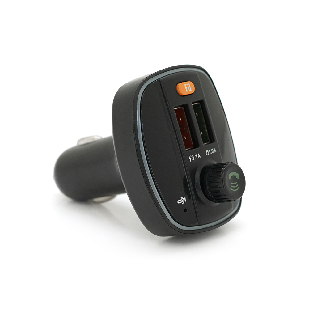 FM-модулятор Q18 с эквалайзером 3,1A USB TF 55,5х41,5х37,5 мм (YUT_V9610)