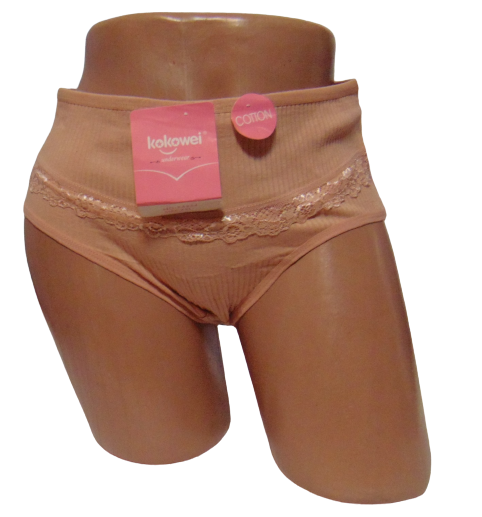 Женские трусы в рубчик Kokowei 3334 2XL Кофейный (1766683089)
