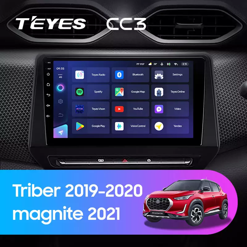 Автомагнитола штатная Teyes CC3 для Renault Triber 2019-2020/Nissan Magnite 2021 Android (1654411076) - фото 3