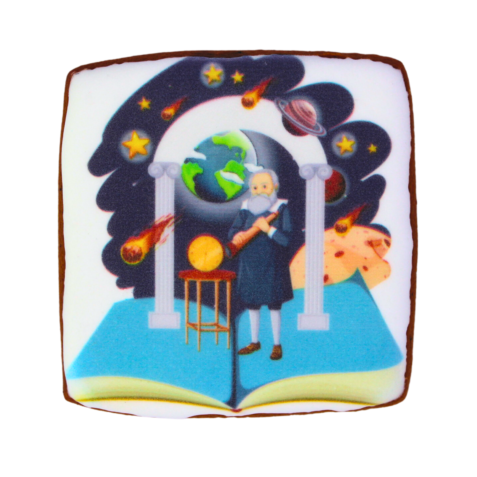 Пряник с принтом Крафт Печенье День Знаний Галилео 45 г