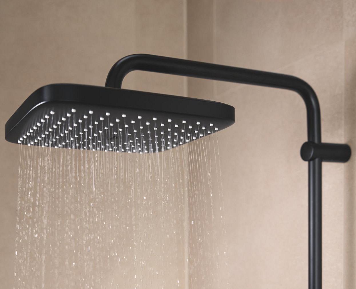 Душова система з термостатом Grohe Tempesta System 266892431 Чорний (218524) - фото 7 Душова система з термостатом Grohe Tempesta System 266892431 Чорний (218524) - фото 7