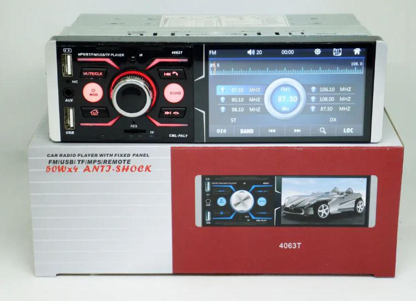 Автомагнітола 1DIN 4063T ISO 4,1'' RGB/MP3/USB/Bluetooth/AV-in (17500) - фото 2