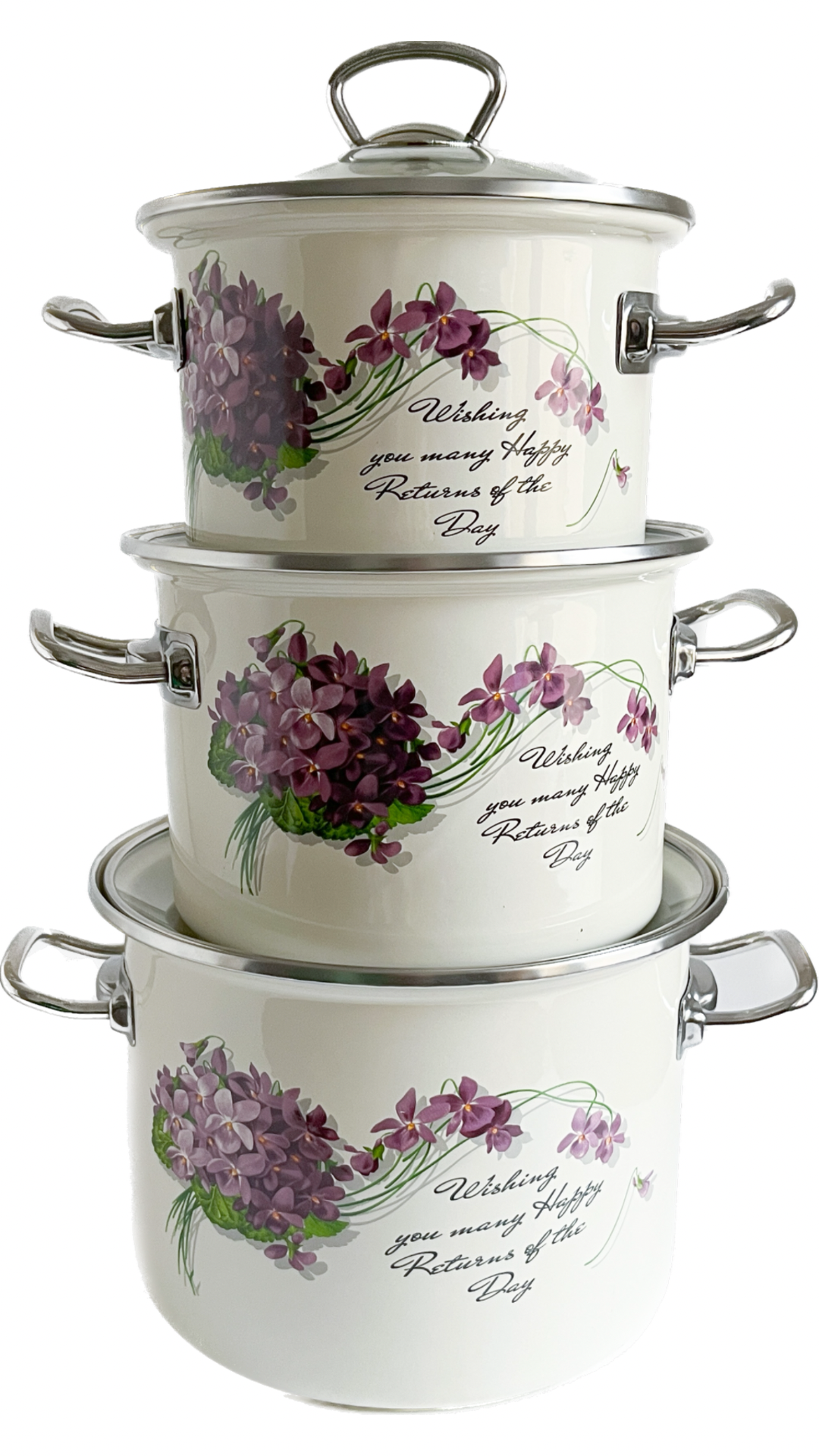 Набір каструль Idilia Віола 3 предмети (1500) Набір каструль Idilia Віола 3 предмети (1500)