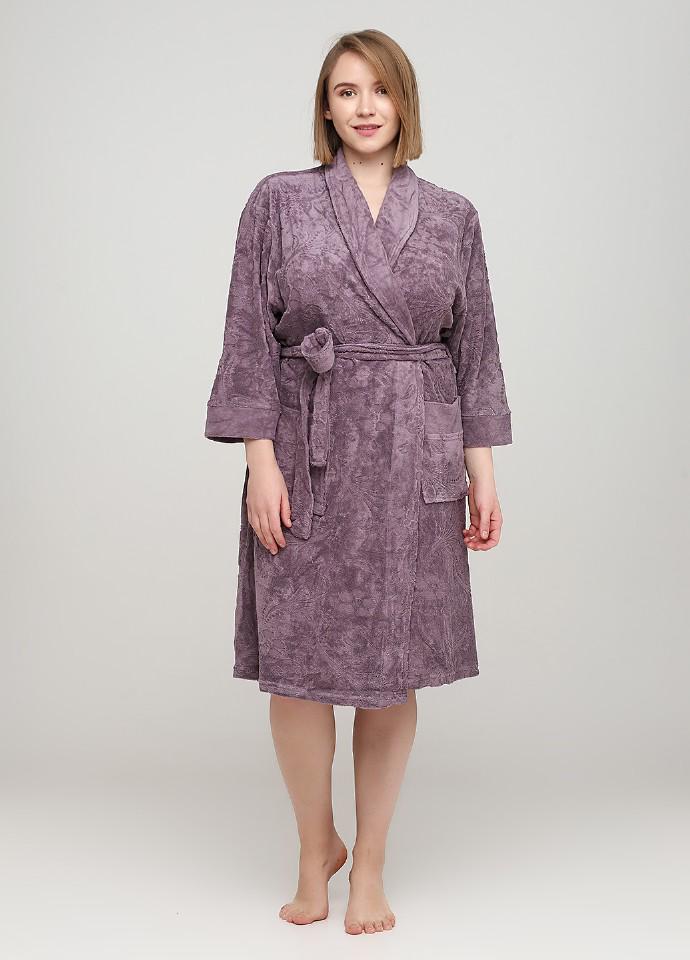 Халат Romeo Life 4XL Сливовый (3221-В-34) Халат Romeo Life 4XL Сливовый (3221-В-34)