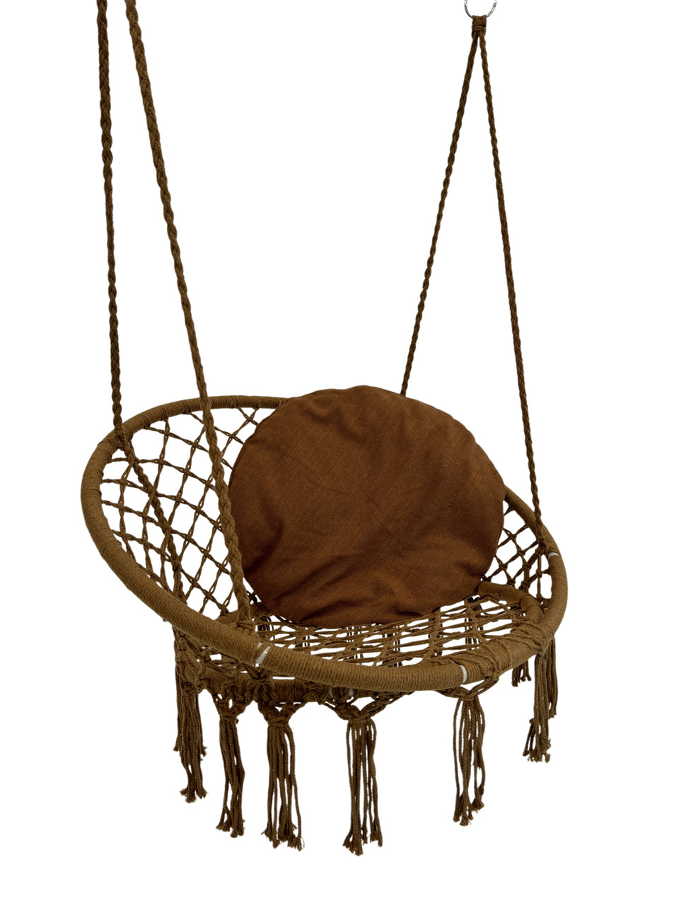 Кресло-качели садовые WCG с подушкой Коричневый (QNSW01BR)