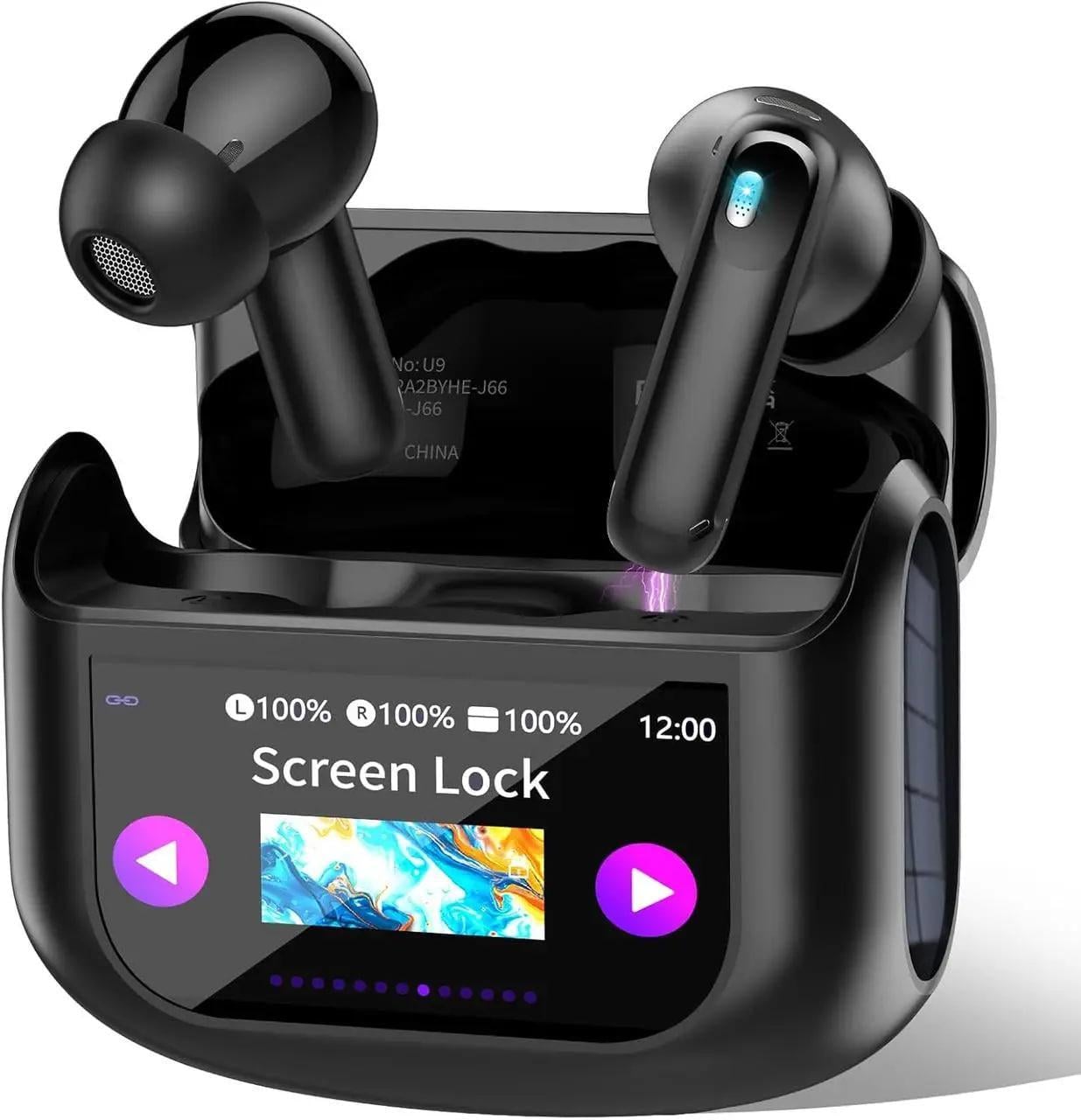 Наушники с сенсорным экраном QXUFV Bluetooth 5.4 Черный (10/299)