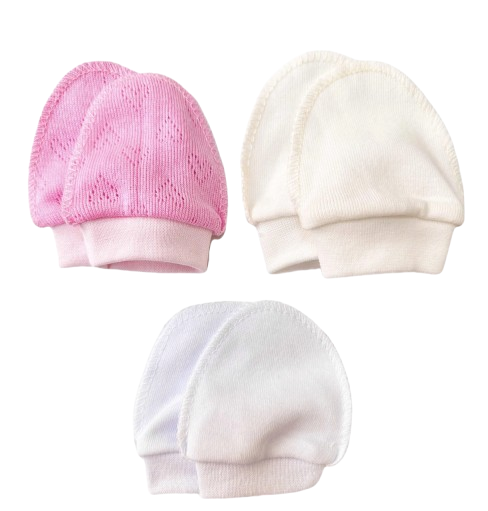 Набір дряпок для дівчинки №2 3 шт. Молочно-рожевий (778-73)