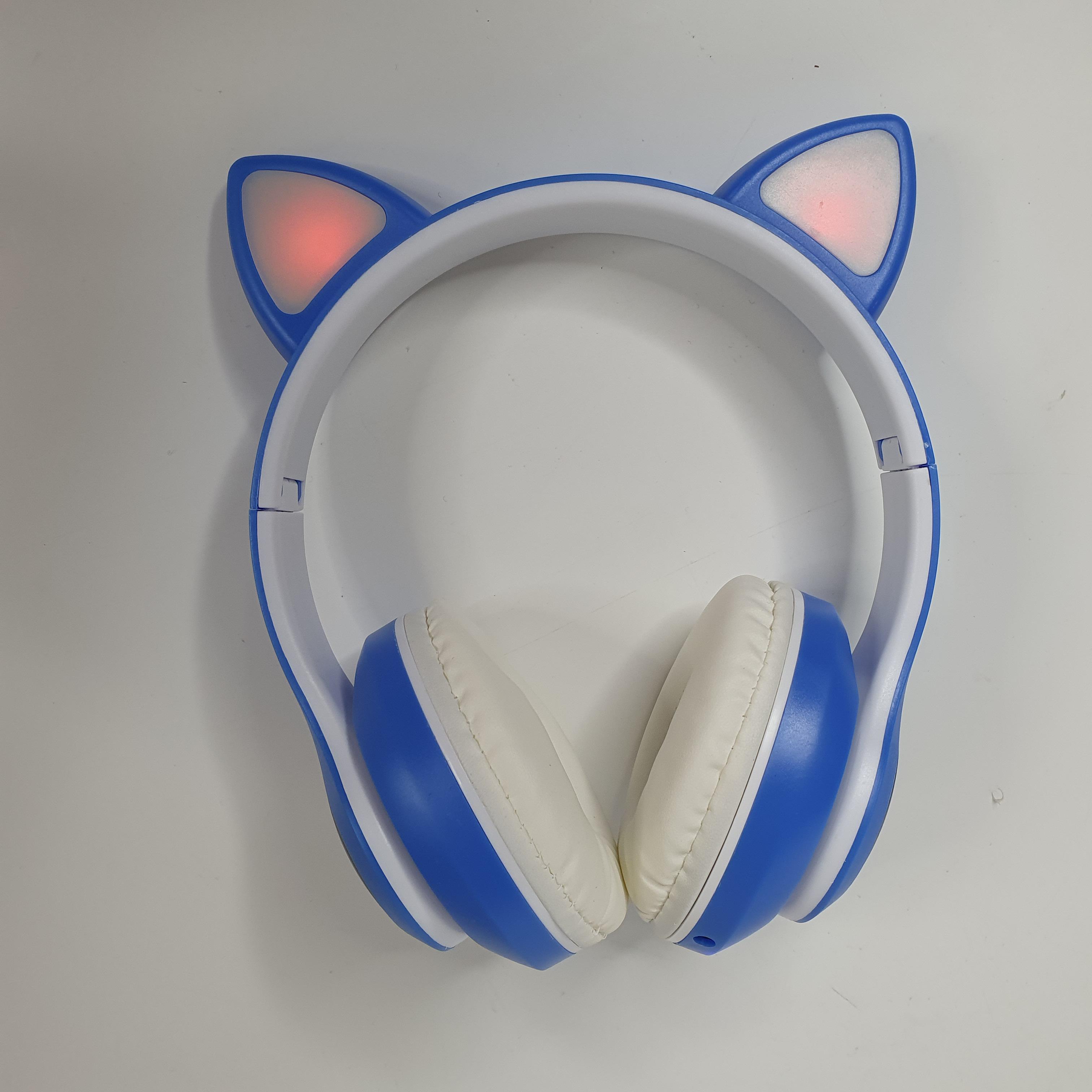 Наушники CAT с кошачьими ушками STN-28 Bluetooth Синий (10618140)