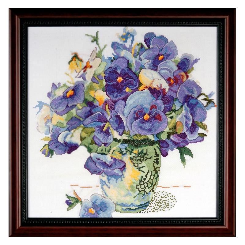 Набор для вышивания крестиком Design Works 2771 Pansy Floral (4476) Набор для вышивания крестиком Design Works 2771 Pansy Floral (4476)