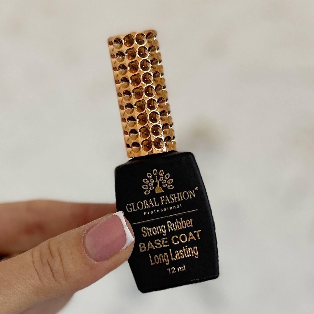 База для гель-лака каучуковая Global Fashion Long Lasting Base Coat 12 мл
