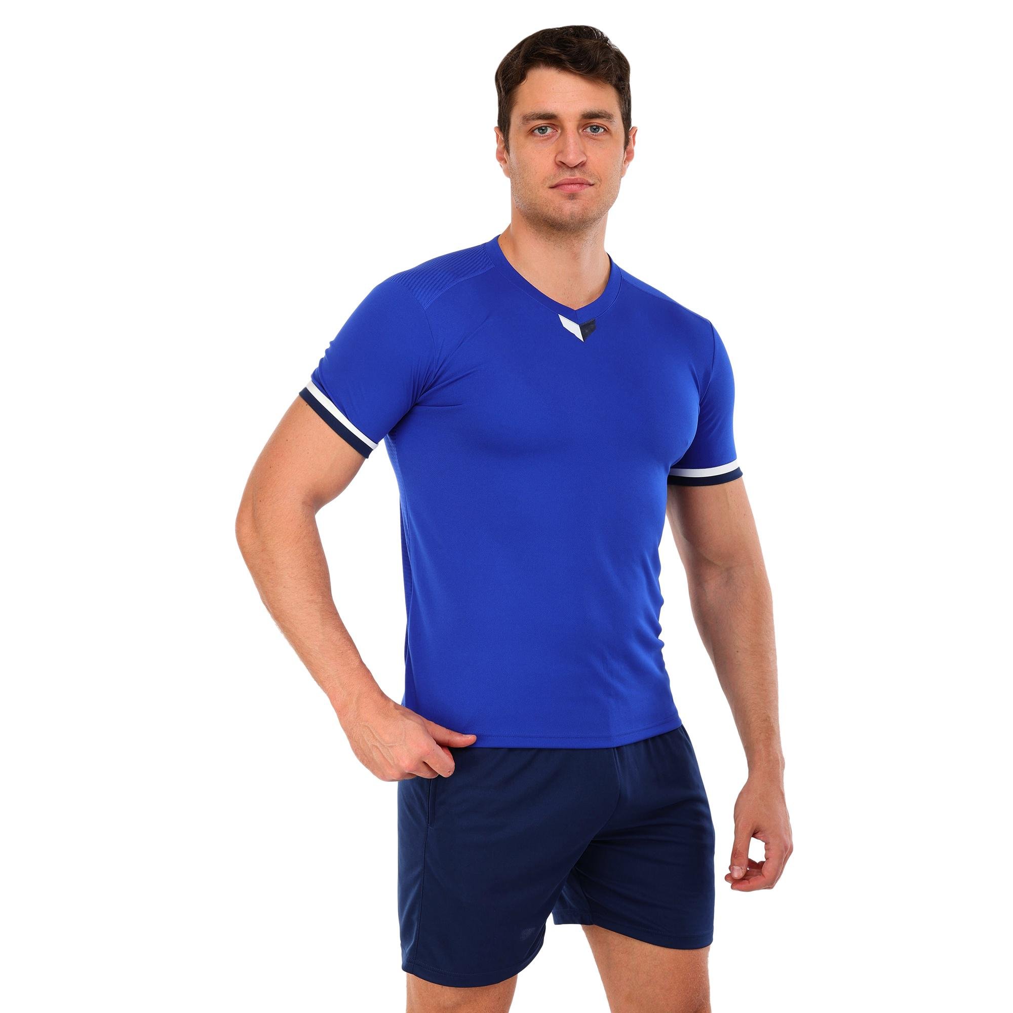 Форма футбольная комплект Lingo JG-6310 футболка/шорты полиэстер 2XS Синий-темно-синий (JG-6310_Синий-темно-синий_2XS)