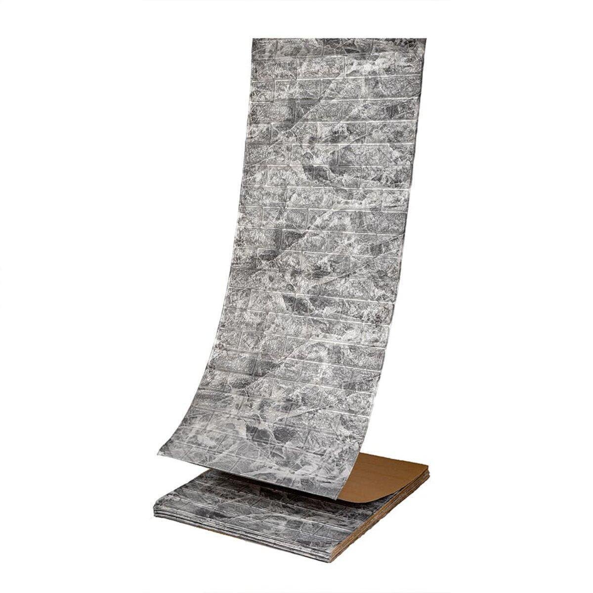 3D-панель самоклеющаяся под мрамор 19600x700x3 мм Черный (SW-00001196)