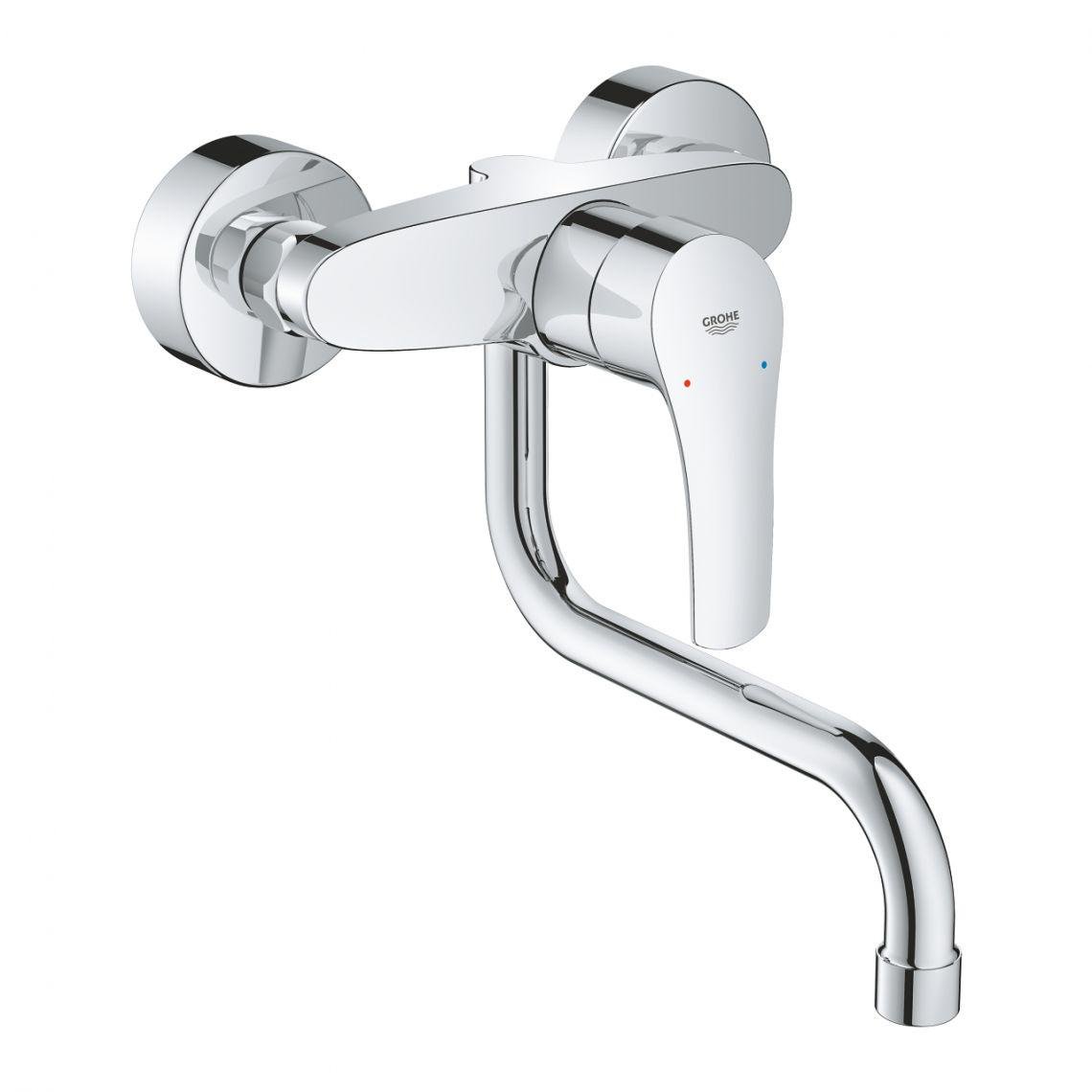 Смеситель для кухни Grohe Eurosmart 31391003 настенный однорычажный Хром (147332)