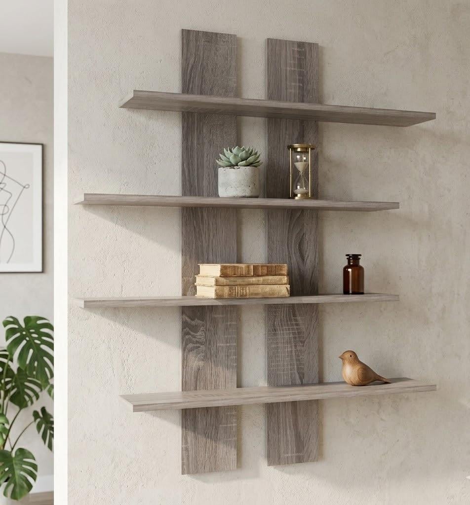 Полка настенная Континент ПН-6 Дуб сонома трюфель (33285557)