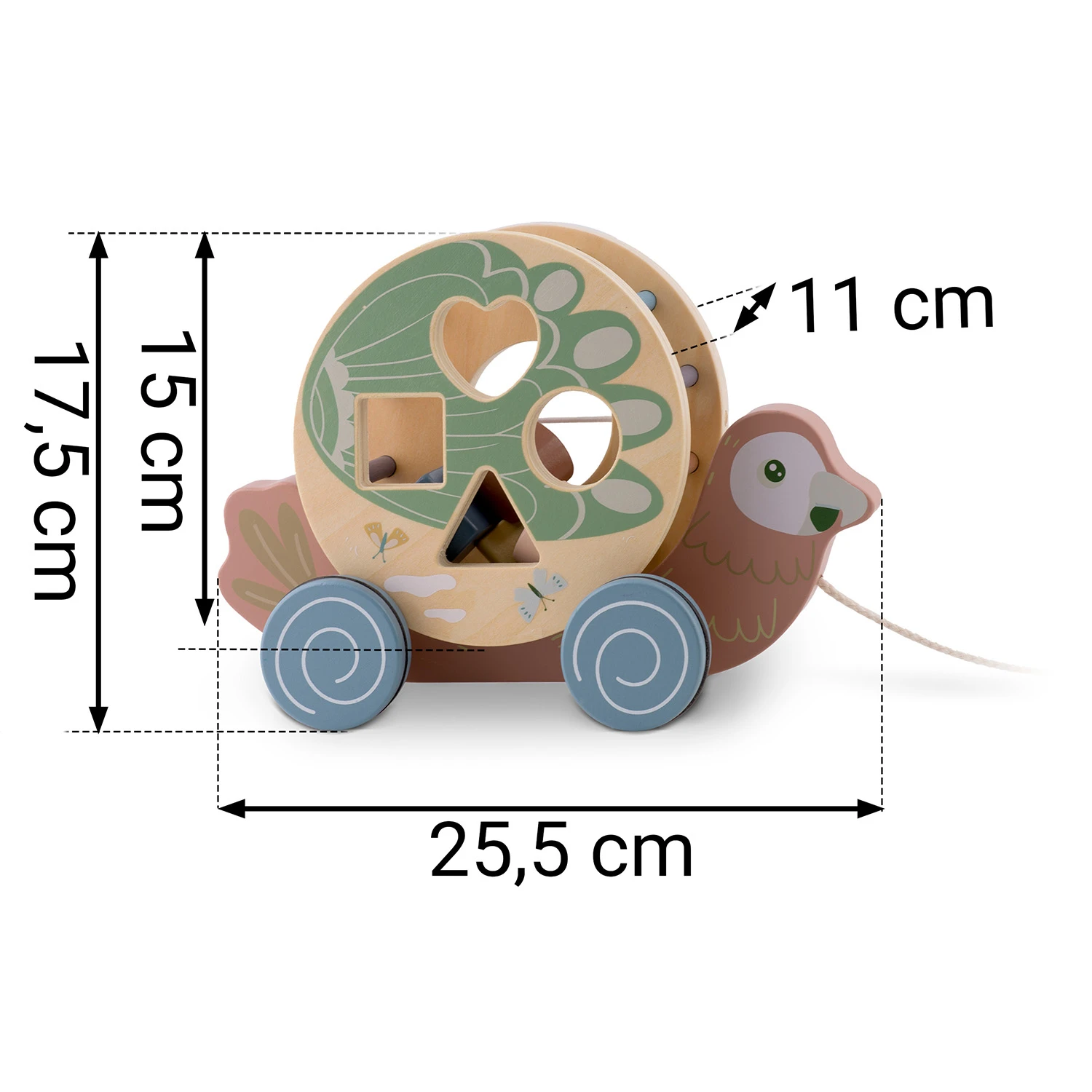 Іграшка-Папуга дерев'яна Nukido NK-854 Тягачка-Сортер (785400) - фото 13 Іграшка-Папуга дерев'яна Nukido NK-854 Тягачка-Сортер (785400) - фото 13
