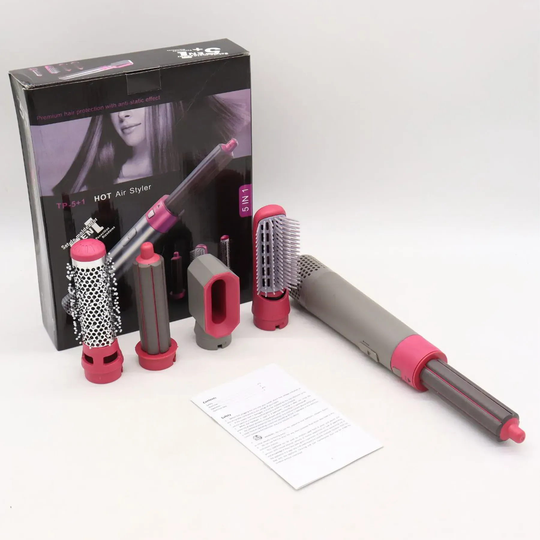 Мультистайлер, фен для укладання волосся, завивки локонів 5в1, 1000Вт Hot Air Styler (L) - фото 10 Мультистайлер, фен для укладання волосся, завивки локонів 5в1, 1000Вт Hot Air Styler (L) - фото 10