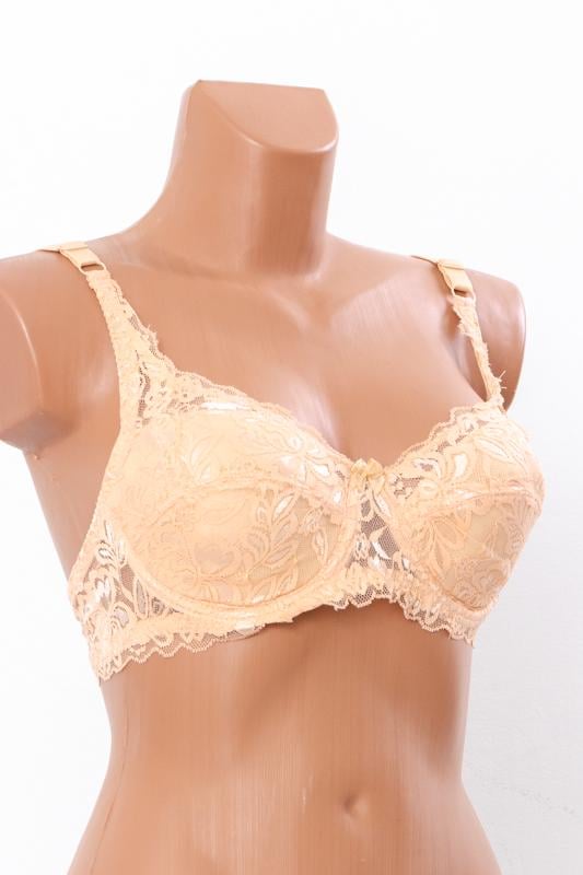 Бюстгальтер мереживний моделі Анжеліка Носи Своє Чашка С 80С Бежевий (16009)