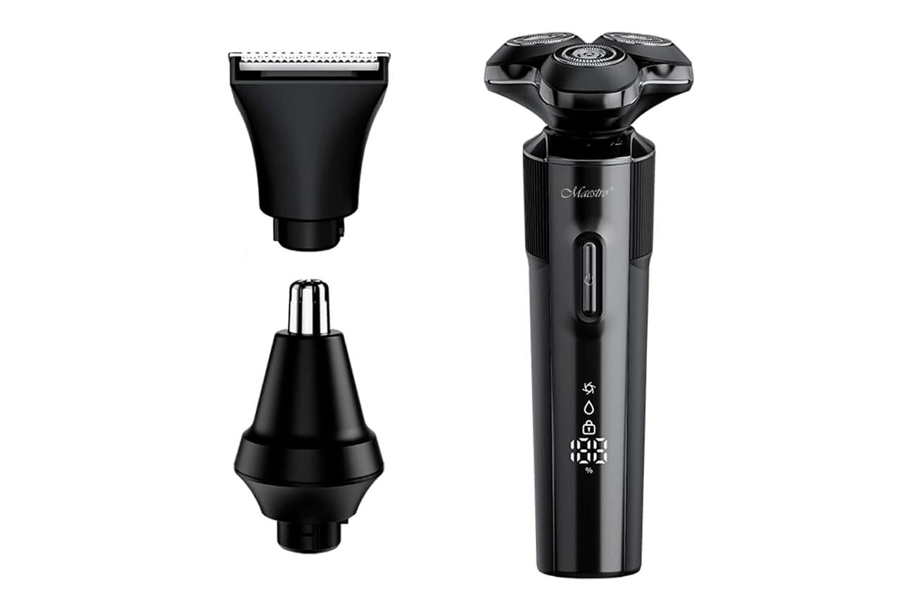 Бритва Maestro MR-678 роторна 800 мАч 3 головки/3 насадки