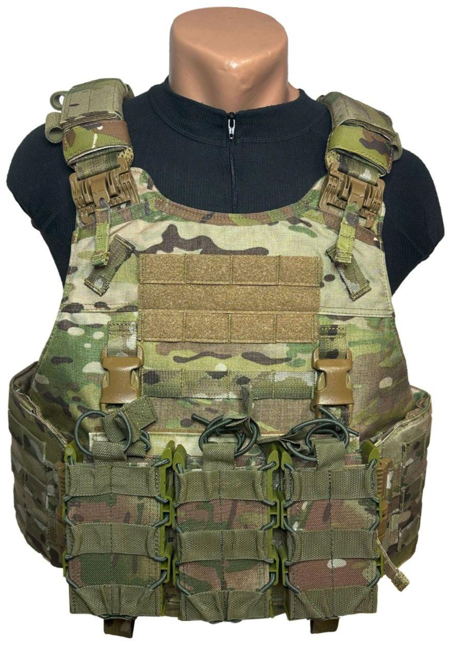 Плитоноска Warrior Assault Systems Quad Release Carrier с подсумками АК 7,62 3В L Multicam