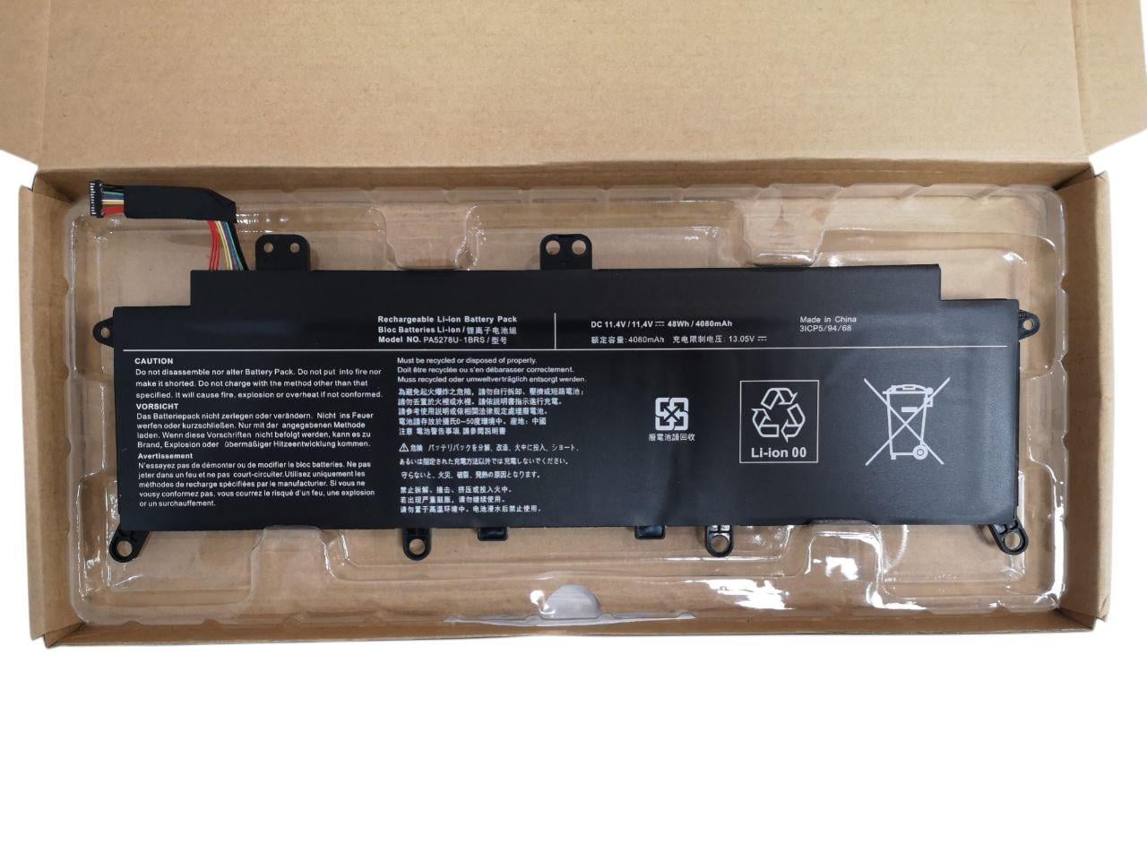 Акумулятор для TOSHIBA Portege X30-D/Tecra X40-D/PA5278U-1BRS 4080 mAh 48 Wh (33501416)