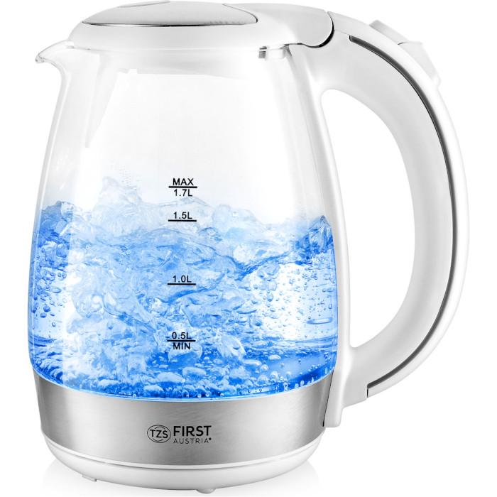Электрочайник First FA-5404-2-WI glass 1,7 л 2200 Вт White (26450507) - фото 2