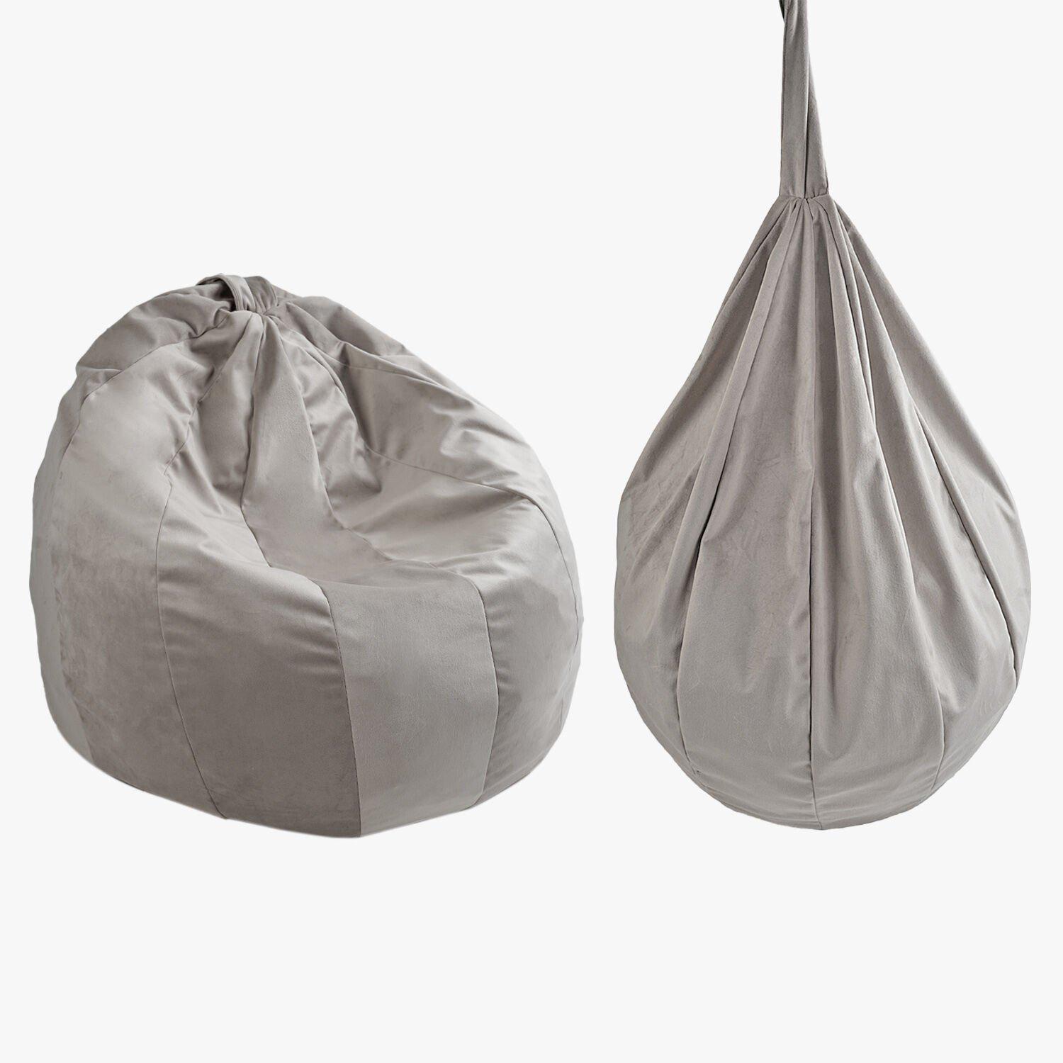 Бескаркасное кресло Груша 54006 Серый (173911) - фото 2 Бескаркасное кресло Груша 54006 Серый (173911) - фото 2