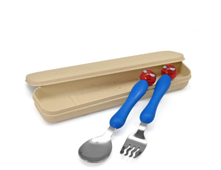 Набор детского фраже вилка/ложка в футляре 20х5х2,5 см 2 пр. (AN012628)