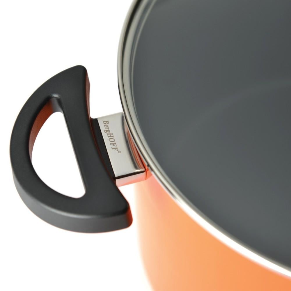 Кастрюля с крышкой BergHOFF Eclipse 24 см 6,6 л Оранжевый (3700158) - фото 2