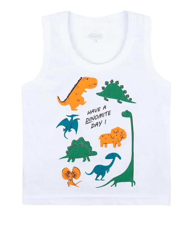 Майка хлопковая Gabbi МК-21-4 86 см Белый (12612)