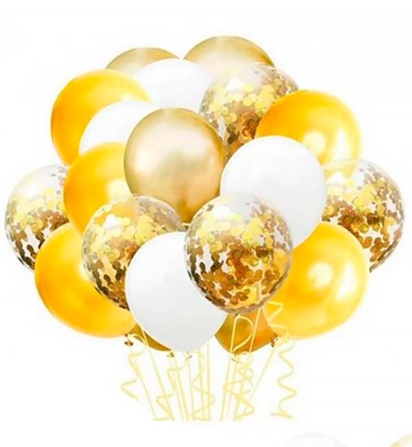 Набор из воздушных шаров Gold 20 шт. Fountain (415294)