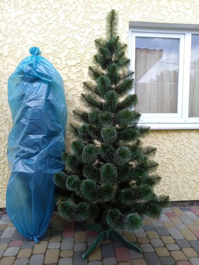 Штучна сосна з ПВХ та підставкою 2,3 м Темно-зелений/Білий (NYT15255) - фото 13 Штучна сосна з ПВХ та підставкою 2,3 м Темно-зелений/Білий (NYT15255) - фото 13