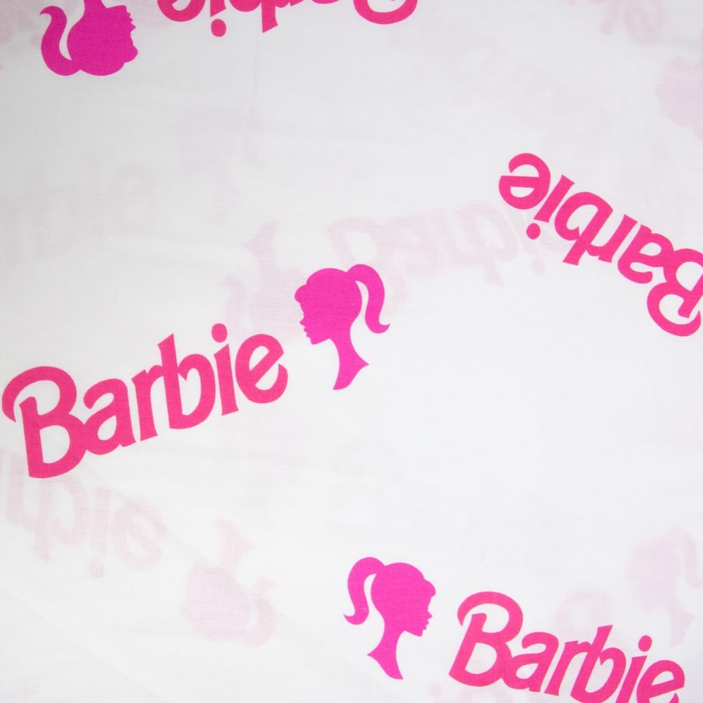 Ткань бязь ранфорс для постельного белья Барби 130 гр/м2 240 см Белый (25080075/9)