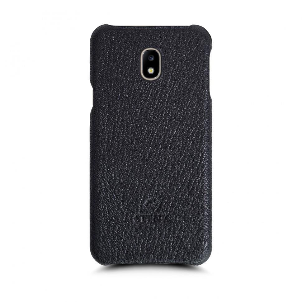 Кожаная накладка Stenk Cover для Samsung Galaxy J3 (2017) Черный (69427)