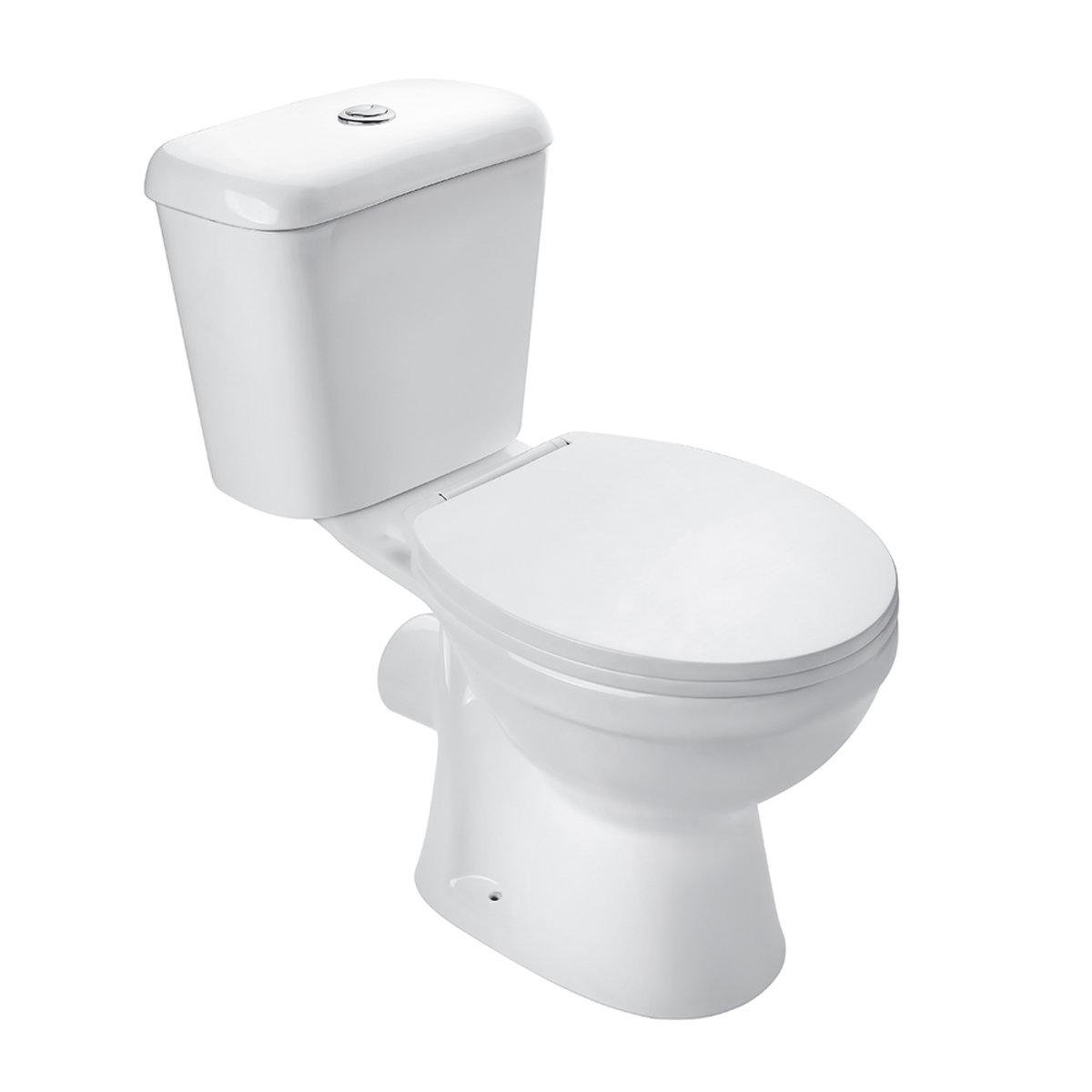 Унитаз напольный Perla PERUN с сиденьем Белый (PUD-PST77721)