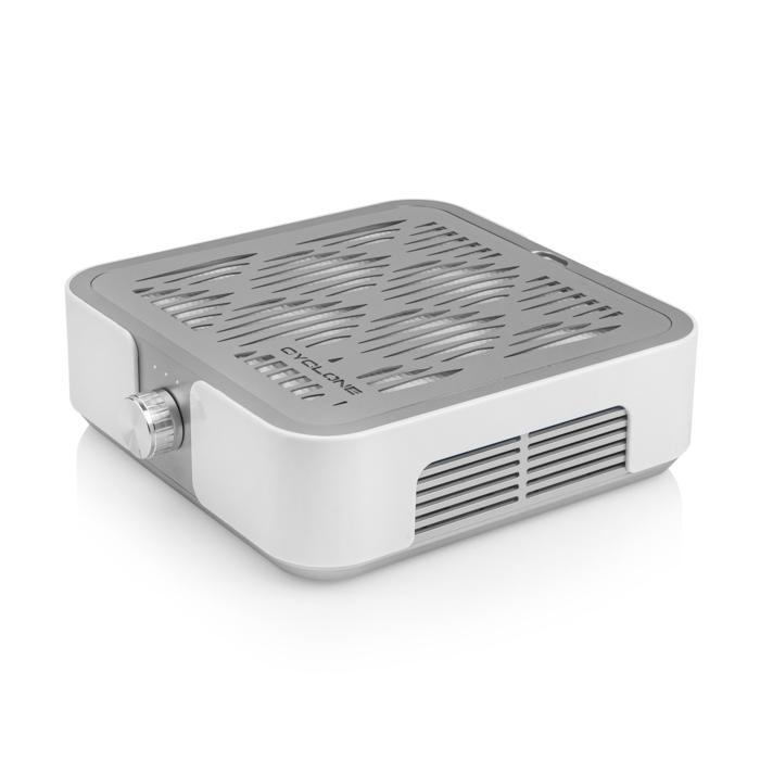 Вытяжка для маникюра и педикюра CYCLONE X с фильтром НЕРА 60 W Silver - фото 2