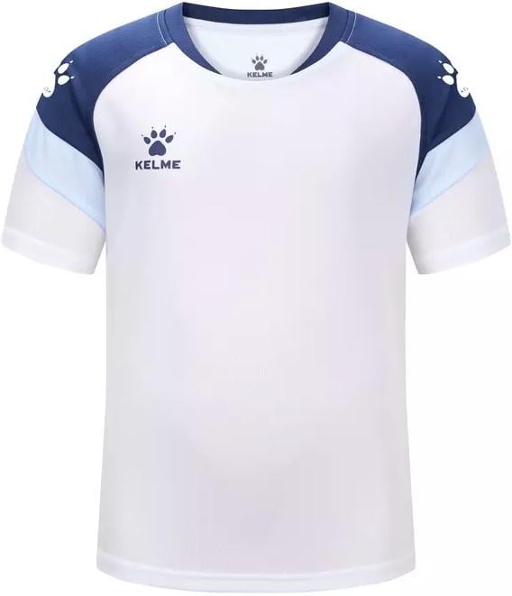 Футболка детская KELME BRAVO 150 см Бело-синий (7351TX3093.9112) Футболка детская KELME BRAVO 150 см Бело-синий (7351TX3093.9112)