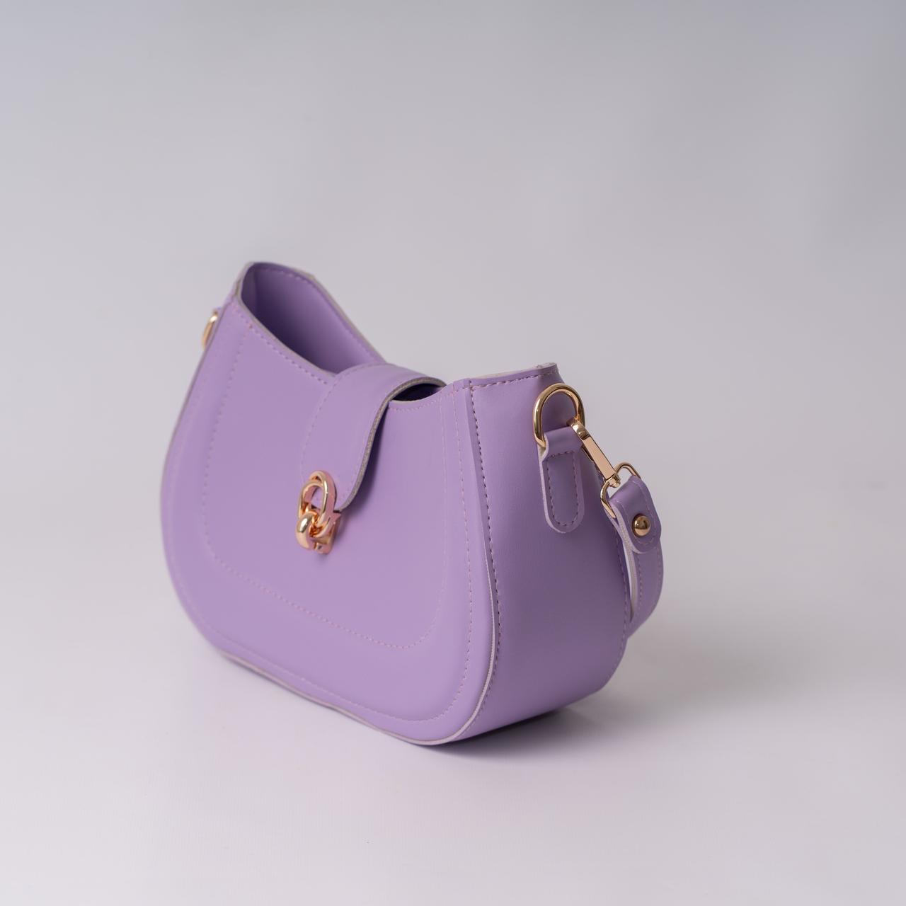 Сумка жіноча багет XENIA № 50-24 з еко-шкіри Лавандовий - фото 2 Сумка жіноча багет XENIA № 50-24 з еко-шкіри Лавандовий - фото 2