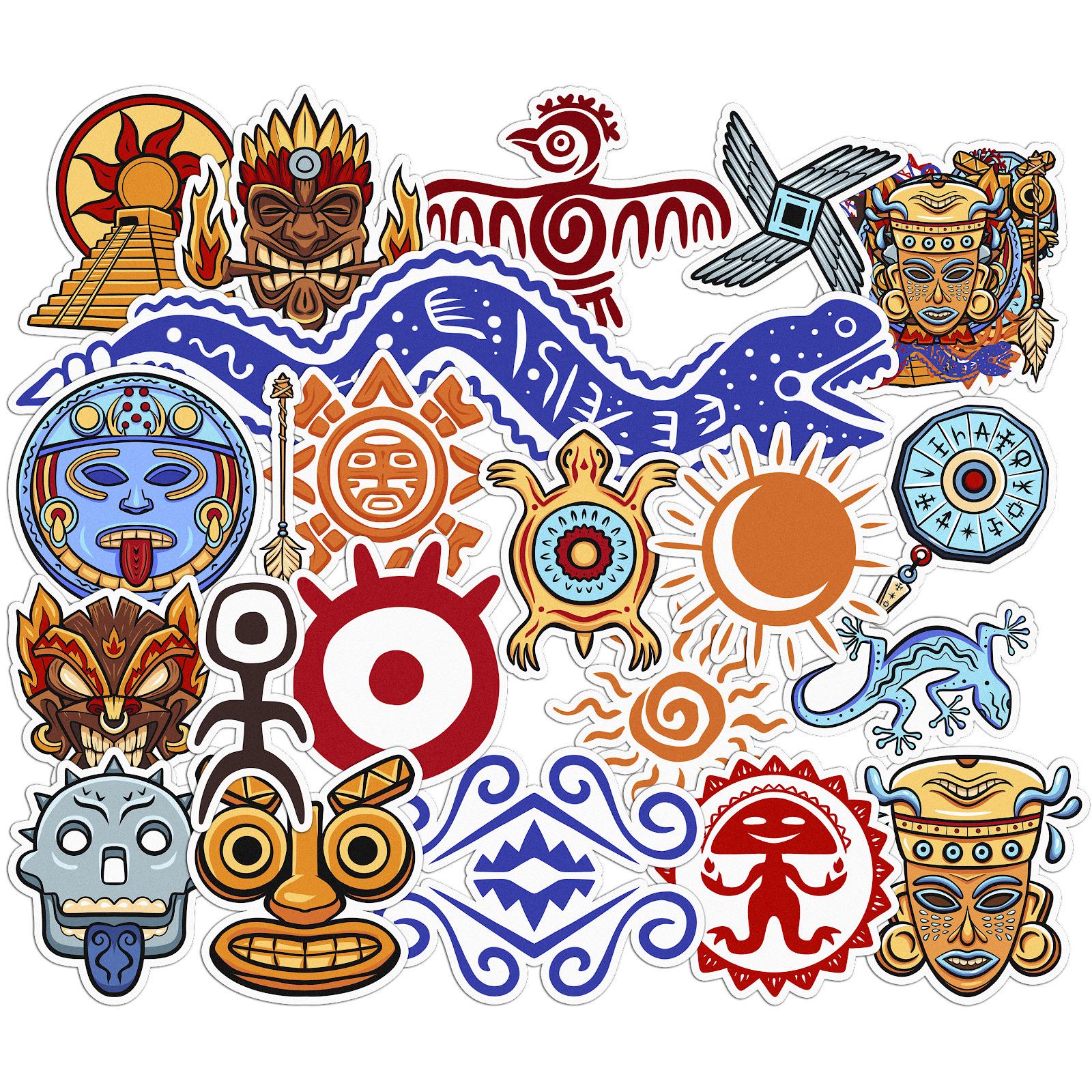 Набор cтикеров Lex Altern Боги майя виниловые 20 шт.